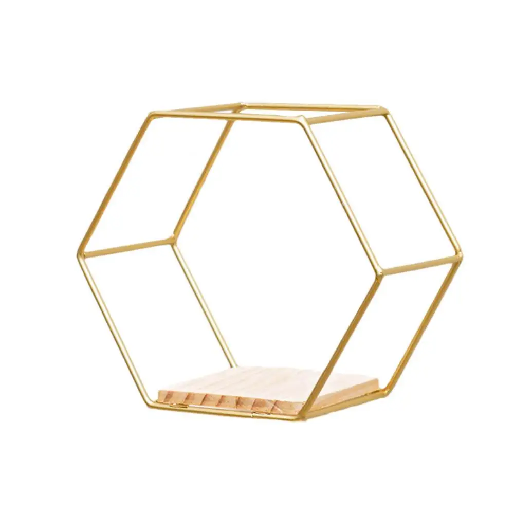 Wall Mounted Hexagon Shelf